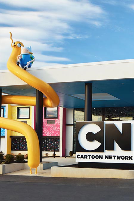 Cartoon Network Hotel Lobby, There are some pretty cool det…